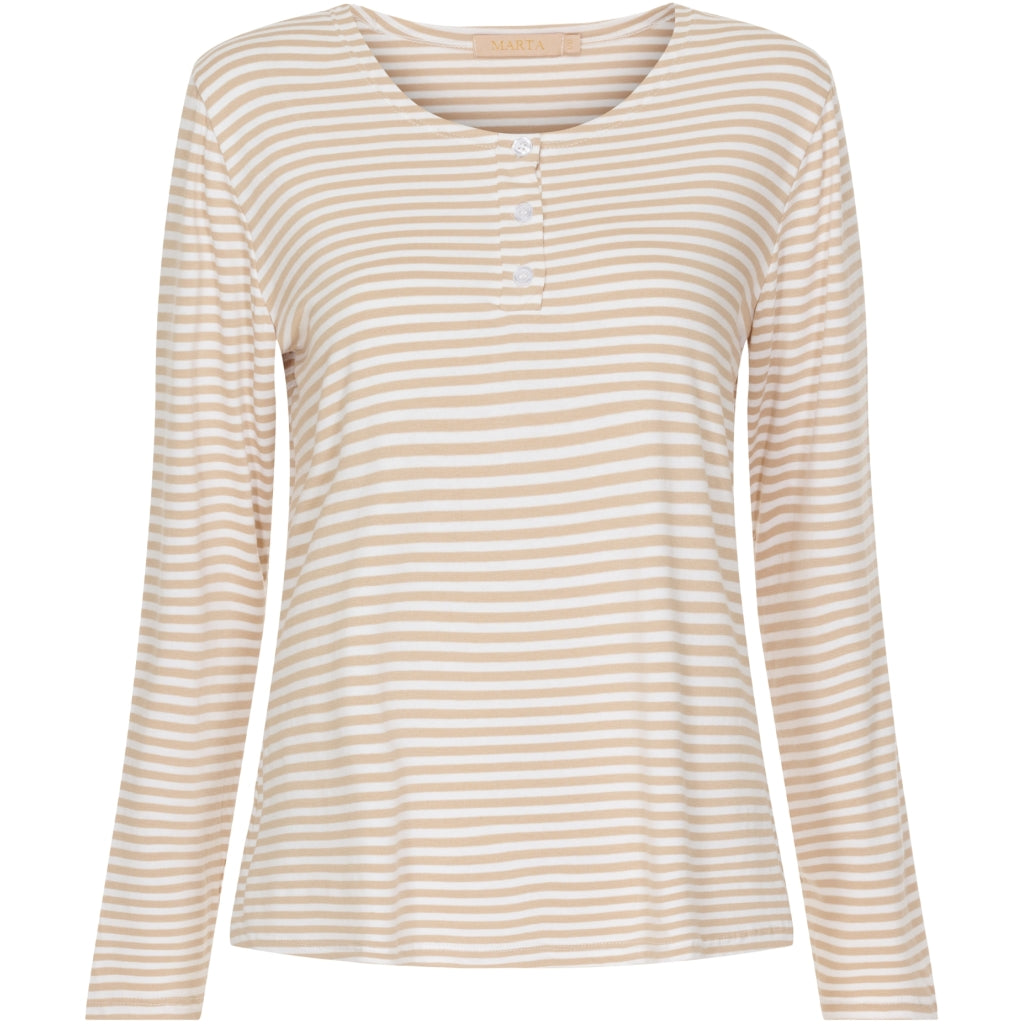 MARTA DU CHATEAU Marta du Chateau t-shirt 83023 Restudsalg Beige