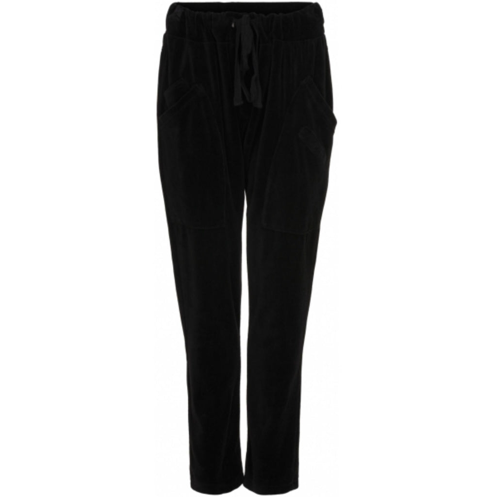 MARTA DU CHATEAU Marta du Chateau velour bukser 68139 Restudsalg Black