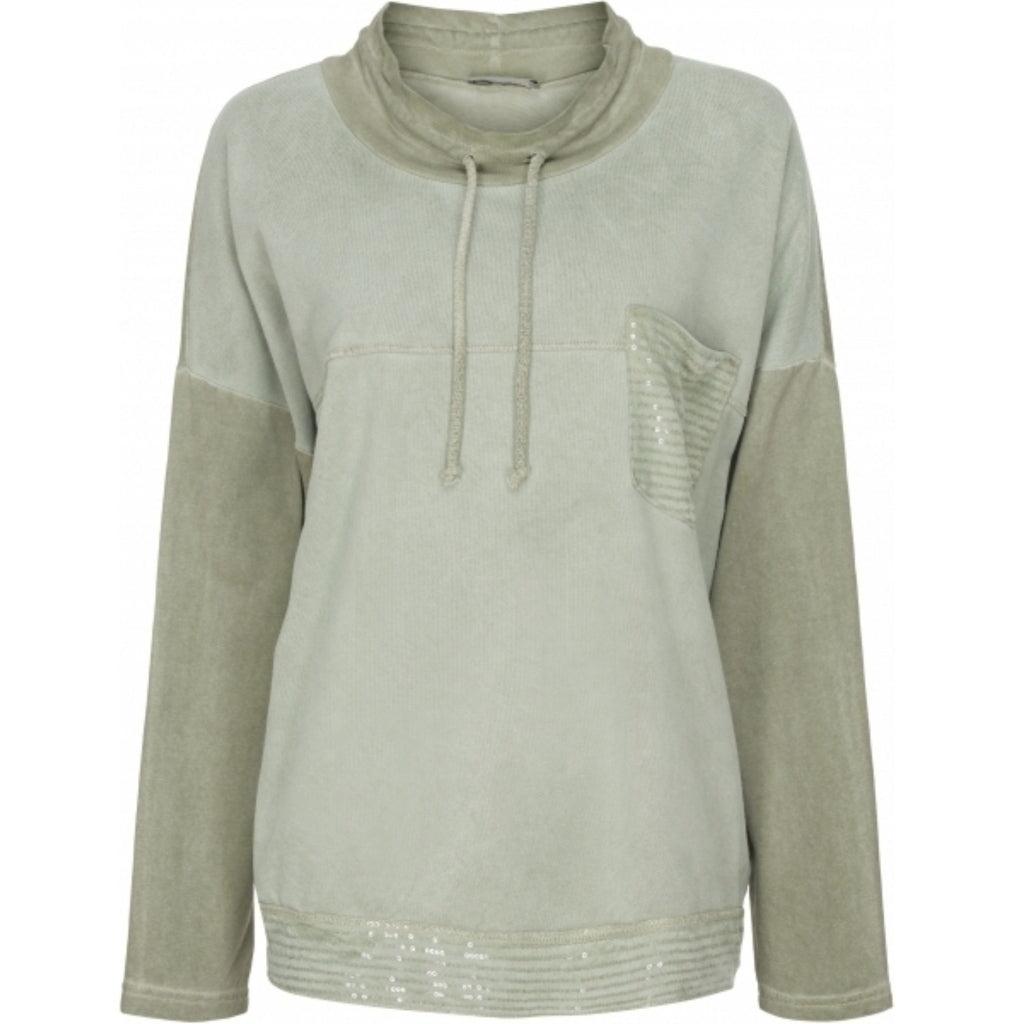 MARTA DU CHATEAU Marta du chateau sweatshirt M544 Restudsalg Militairy
