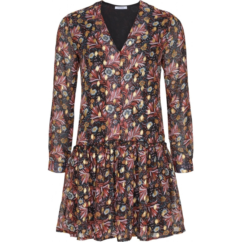 MARTA DU CHATEAU Mønstret kjole Restudsalg Black