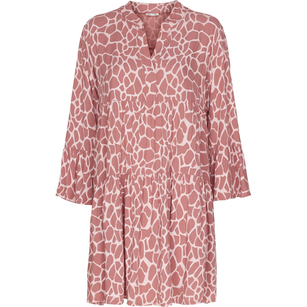 MARTA DU CHATEAU Mønstret kort kjole Restudsalg Paprika