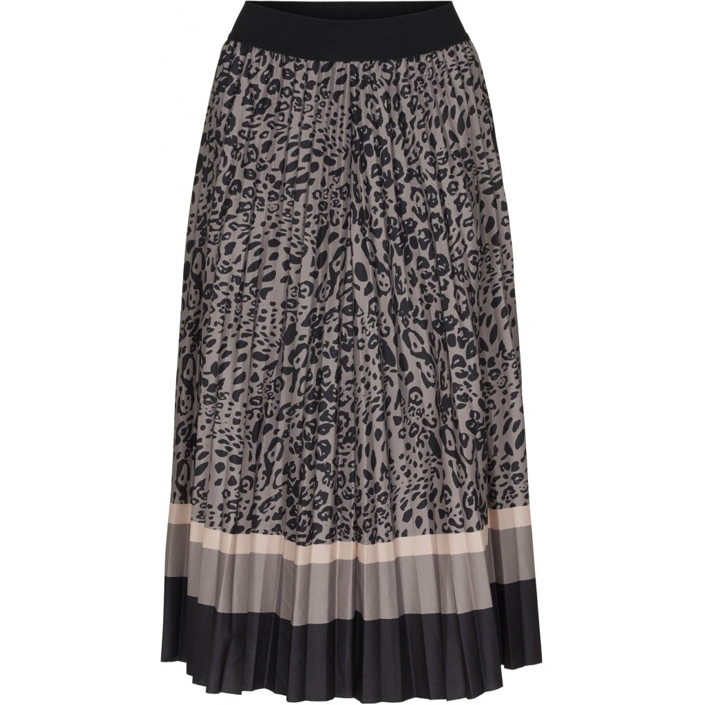 MARTA DU CHATEAU Mønstret nederdel Restudsalg Dark Grey