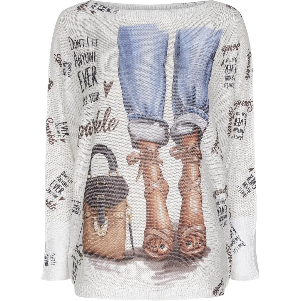 MARTA DU CHATEAU Multifarvet Strik Shirt White