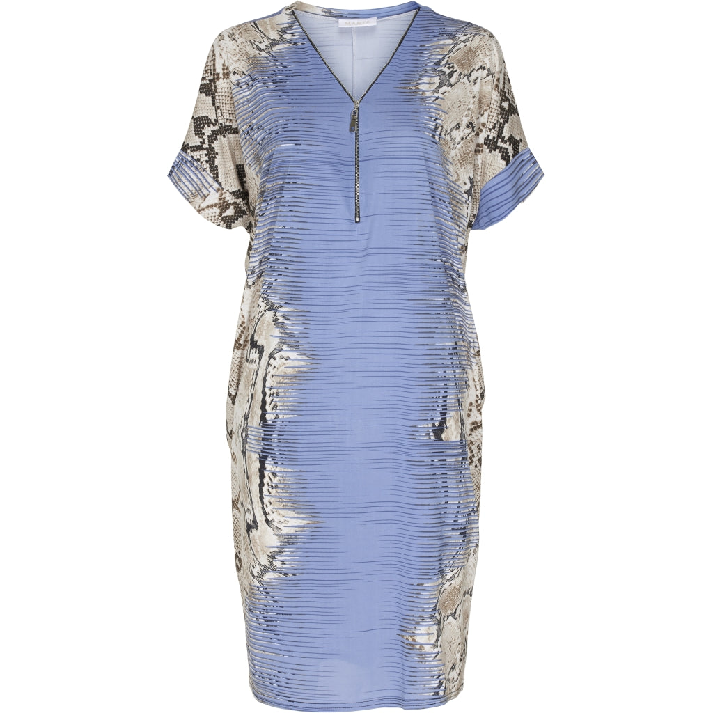 MARTA DU CHATEAU Multifarvet Tunika Restudsalg Blue