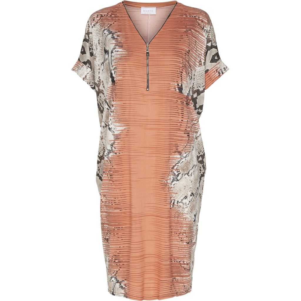 MARTA DU CHATEAU Multifarvet Tunika Restudsalg Orange