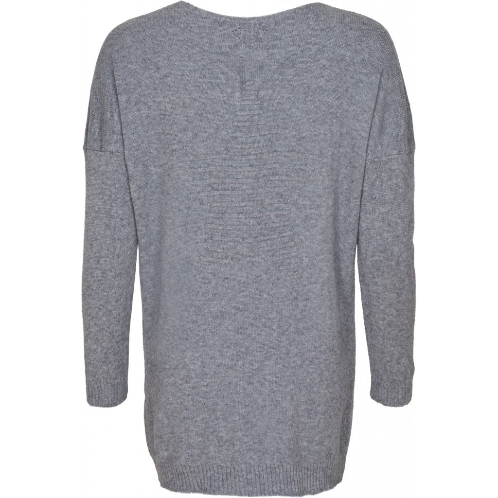 MARTA DU CHATEAU Pullover med stjerne Shirt Grey