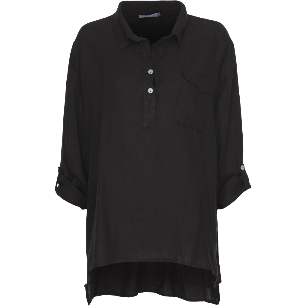 MARTA DU CHATEAU Skjorte med brystlomme Restudsalg Black