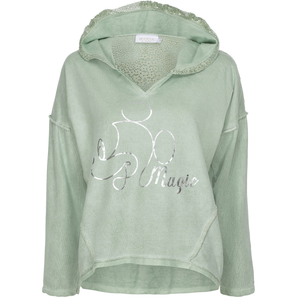 MARTA DU CHATEAU Sweatshirt med mønster Restudsalg Green