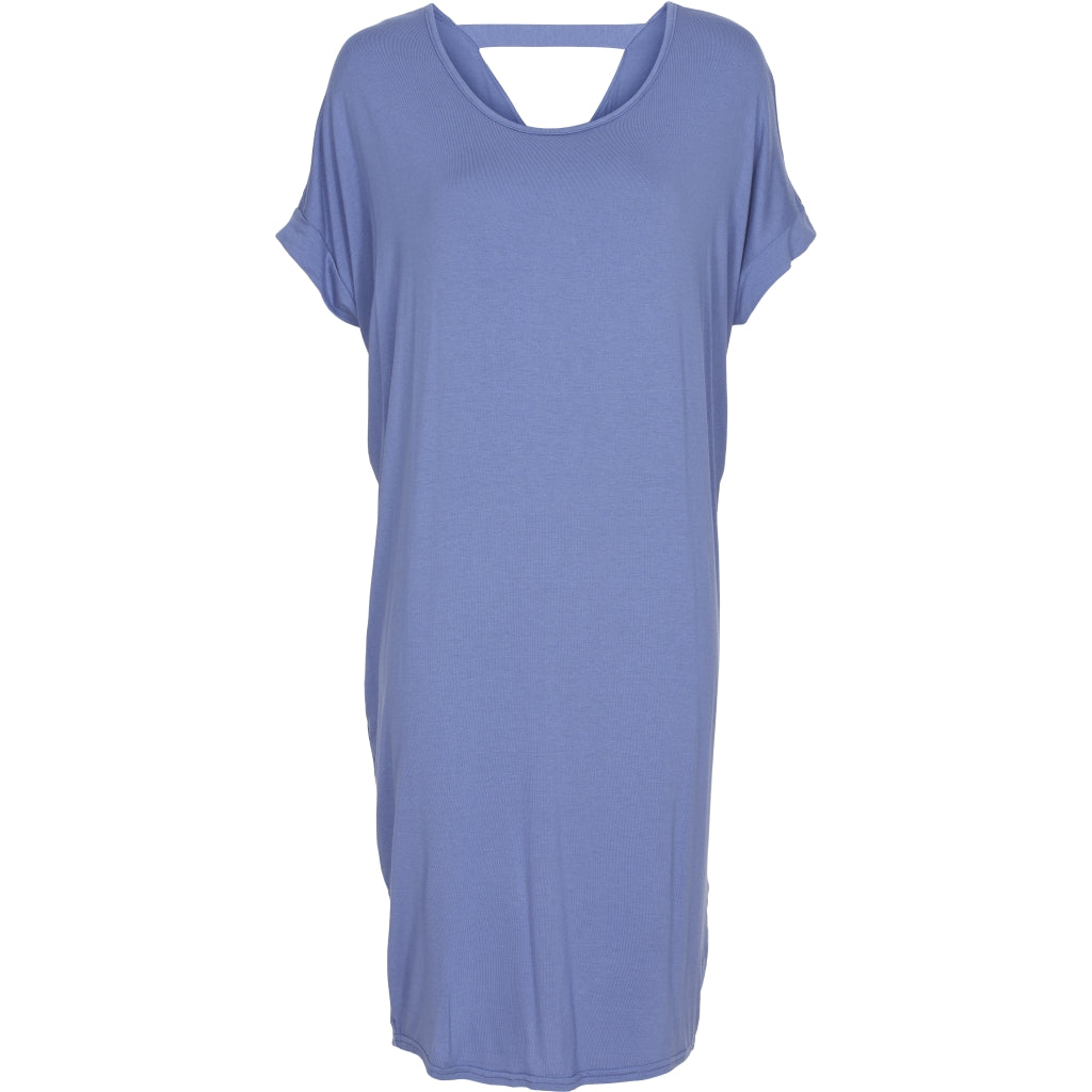 MARTA DU CHATEAU Tunika med v-udskæring Restudsalg Denim Blue