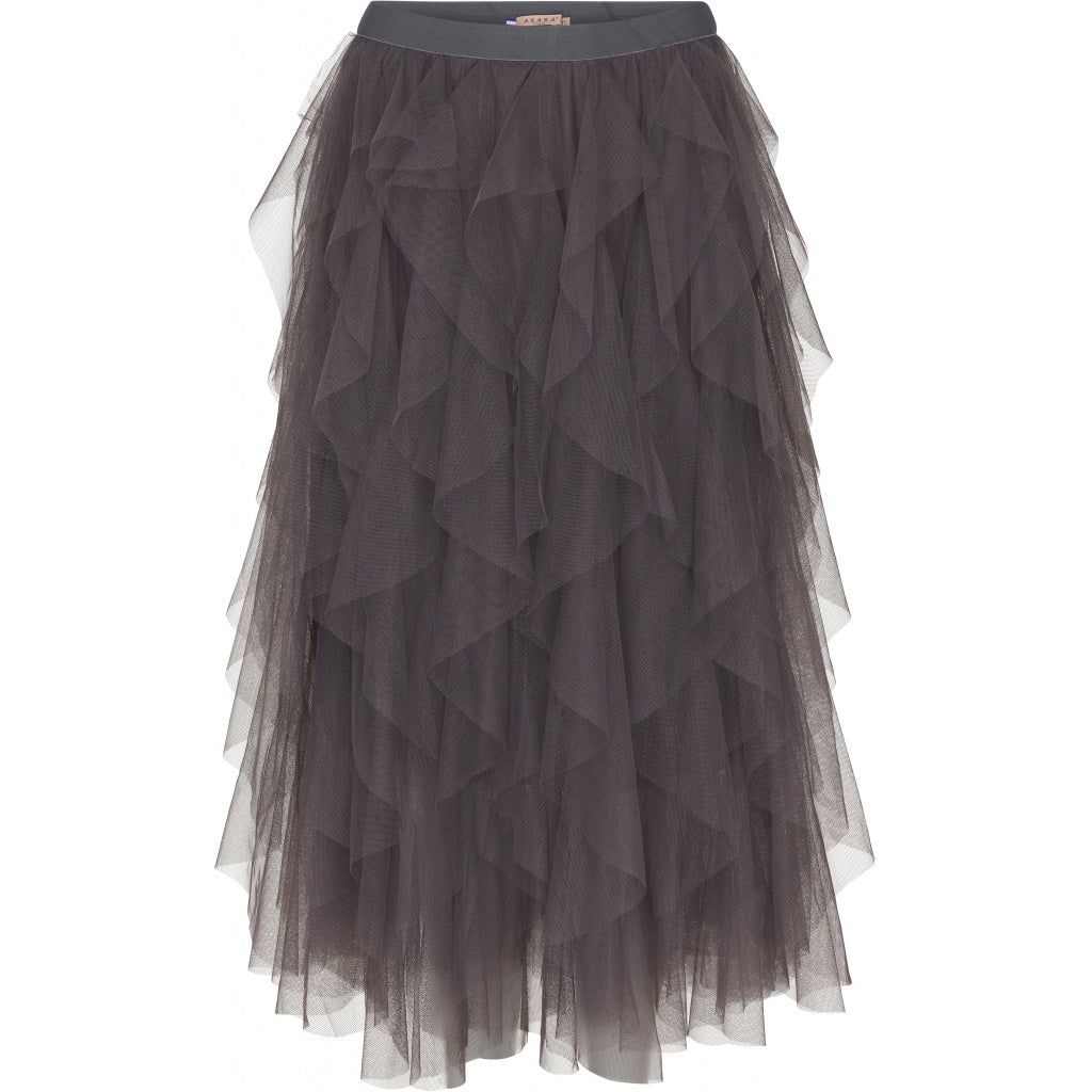 MARTA DU CHATEAU Tylnederdel med elastik Restudsalg Dark Grey