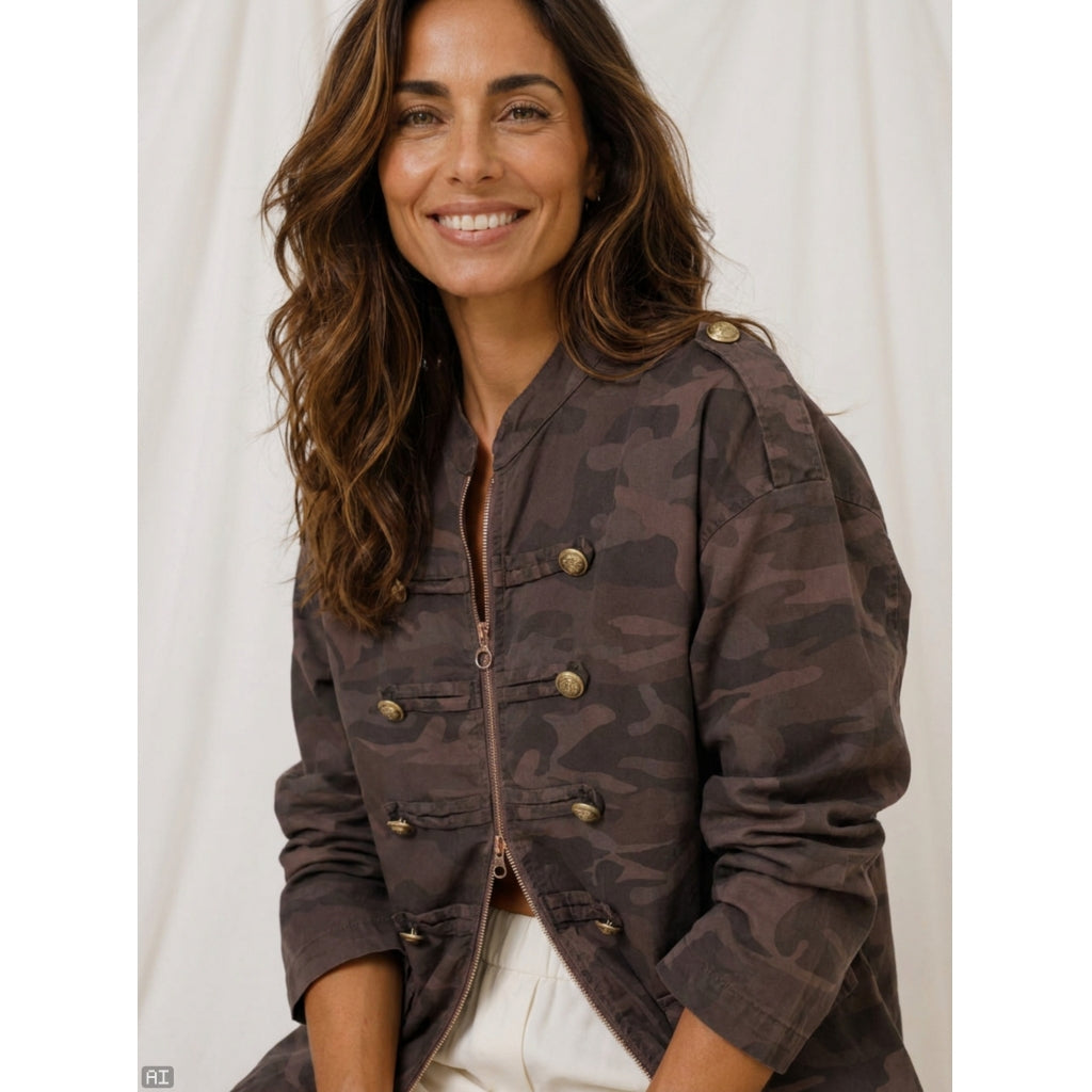 MARTA DU CHATEAU MArta du chateau Dame Jakke MdcSolstice 22322 Jacket Chocolate
