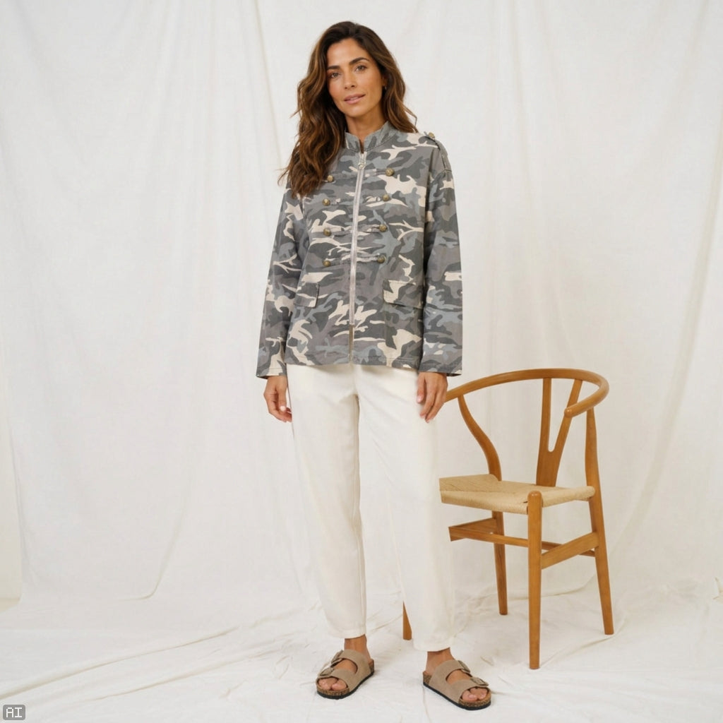 MARTA DU CHATEAU MArta du chateau Dame Jakke MdcSolstice 22322 Jacket Fango