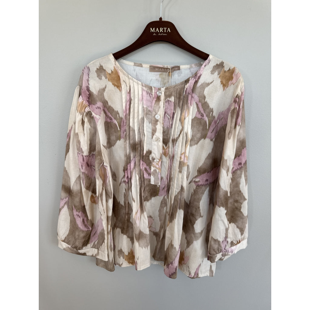 MARTA DU CHATEAU Marta Du Chateau Dame Bluse MdcCosmos 8687 Blouse Beige516tpu