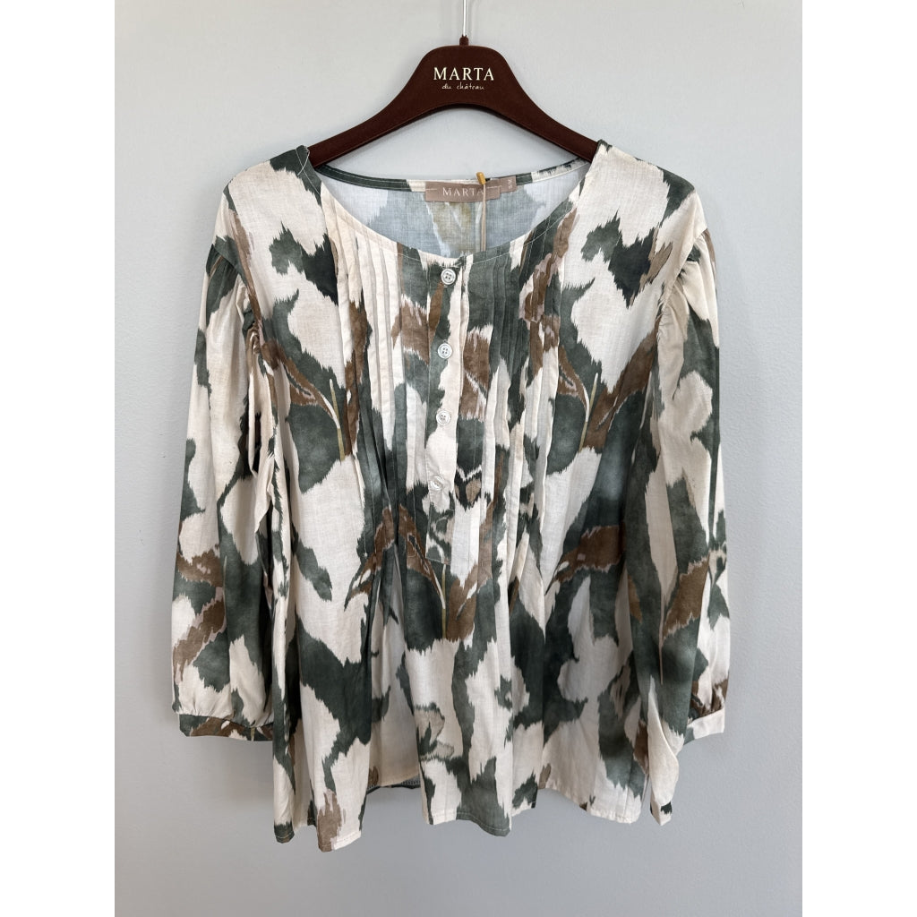 MARTA DU CHATEAU Marta Du Chateau Dame Bluse MdcCosmos 8687 Blouse Military516tpu