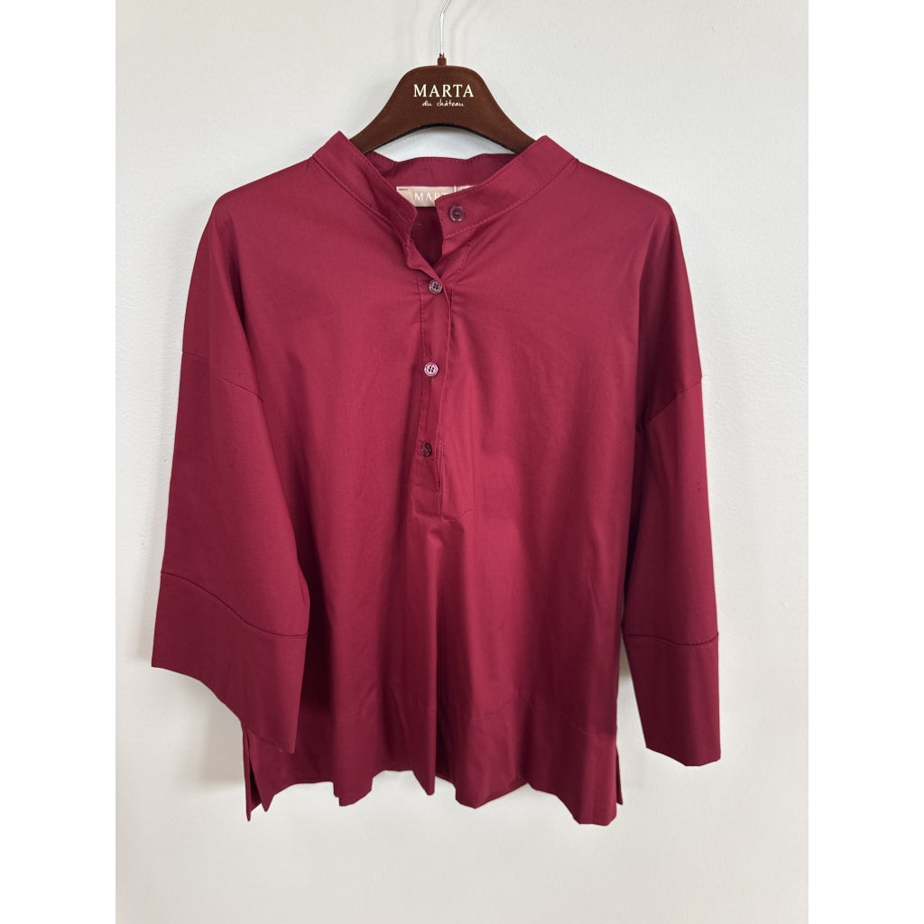 MARTA DU CHATEAU Marta Du Chateau Dame Bluse MdcGinger 8627 Blouse Bordeaux