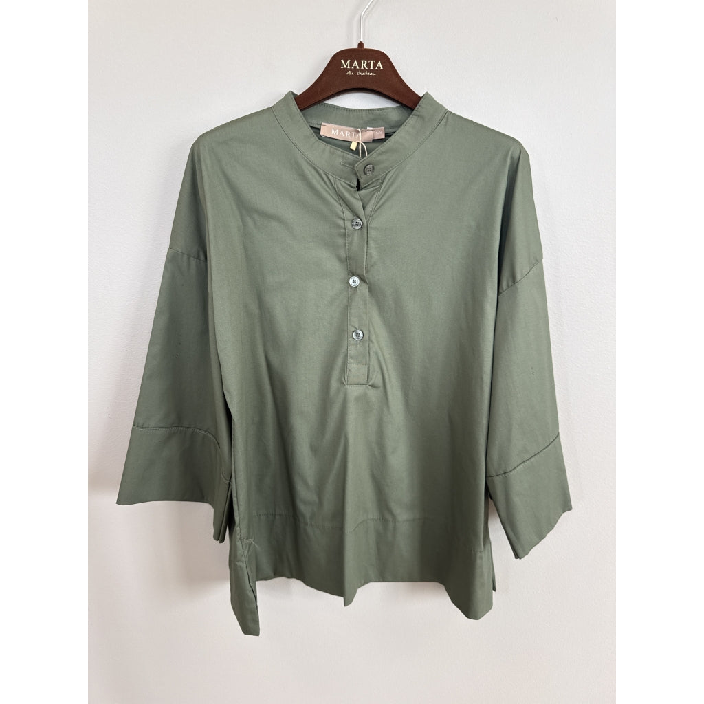 MARTA DU CHATEAU Marta Du Chateau Dame Bluse MdcGinger 8627 Blouse Military