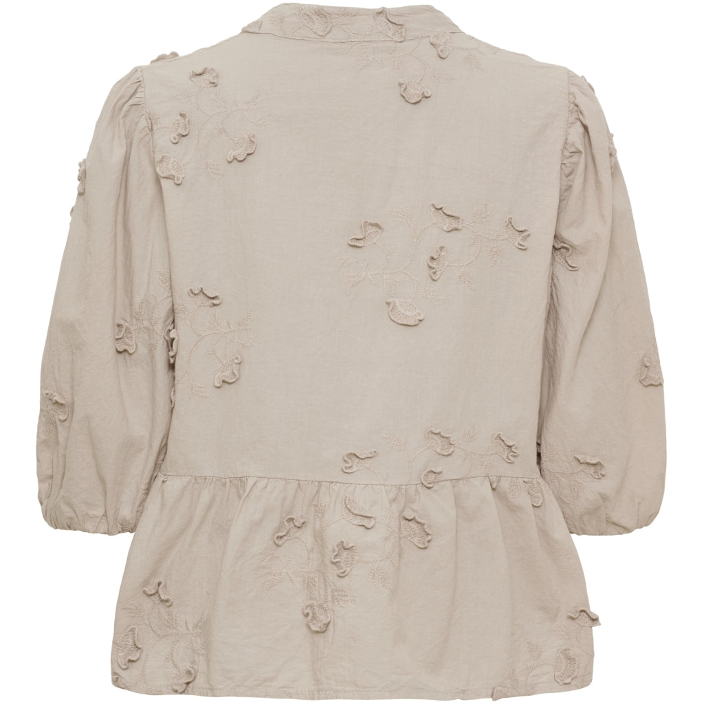 MARTA DU CHATEAU Marta Du Chateau Dame Bluse MdcSafiya Blouse Beige