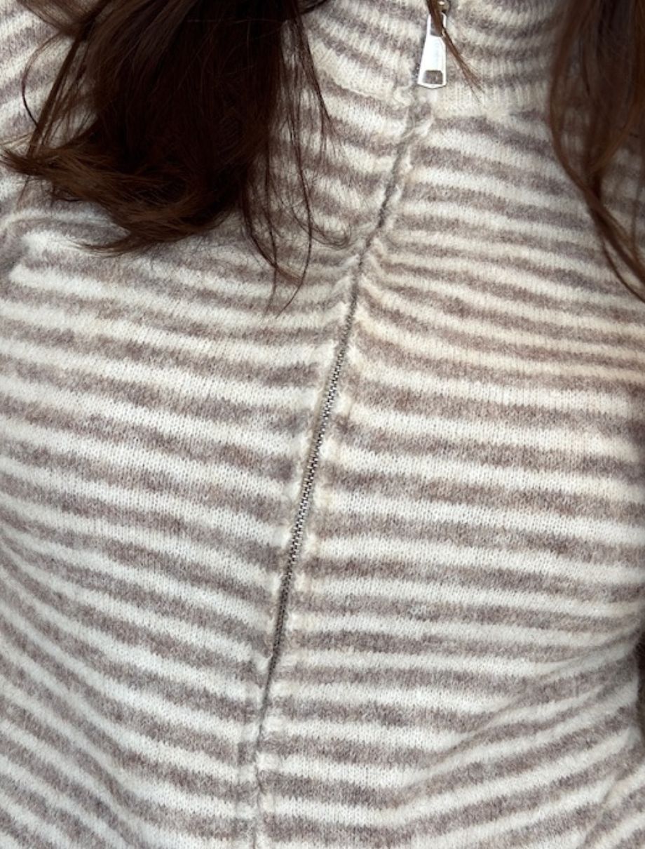 MARTA DU CHATEAU Marta Du Chateau Dame Cardigan MdcAnais 9586 Cardigan Beige