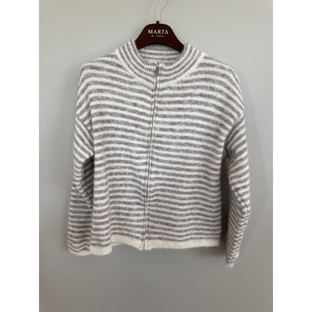 MARTA DU CHATEAU Marta Du Chateau Dame Cardigan MdcAnais 9586 Cardigan Beige