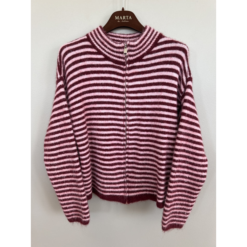 MARTA DU CHATEAU Marta Du Chateau Dame Cardigan MdcAnais 9586 Cardigan Bordeaux