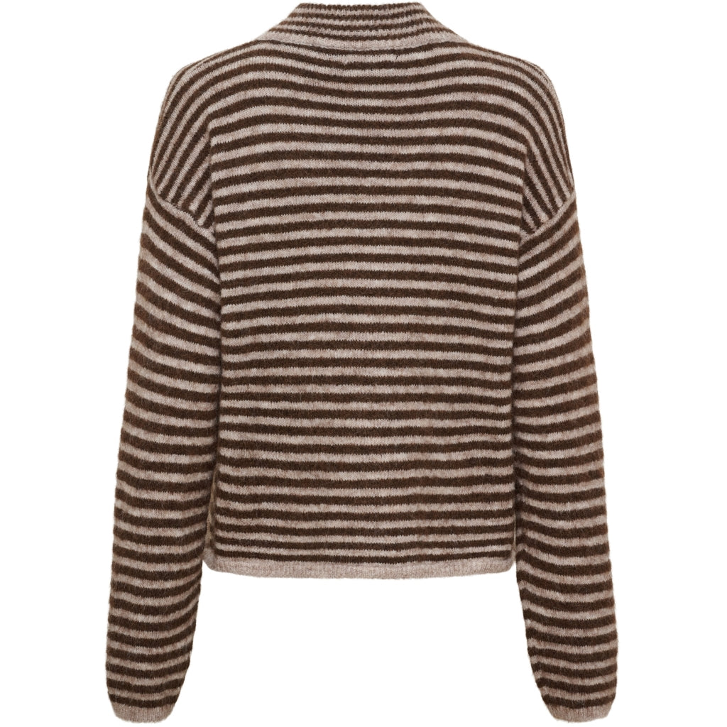 MARTA DU CHATEAU Marta Du Chateau Dame Cardigan MdcAnais 9586 Cardigan Fango/Moro