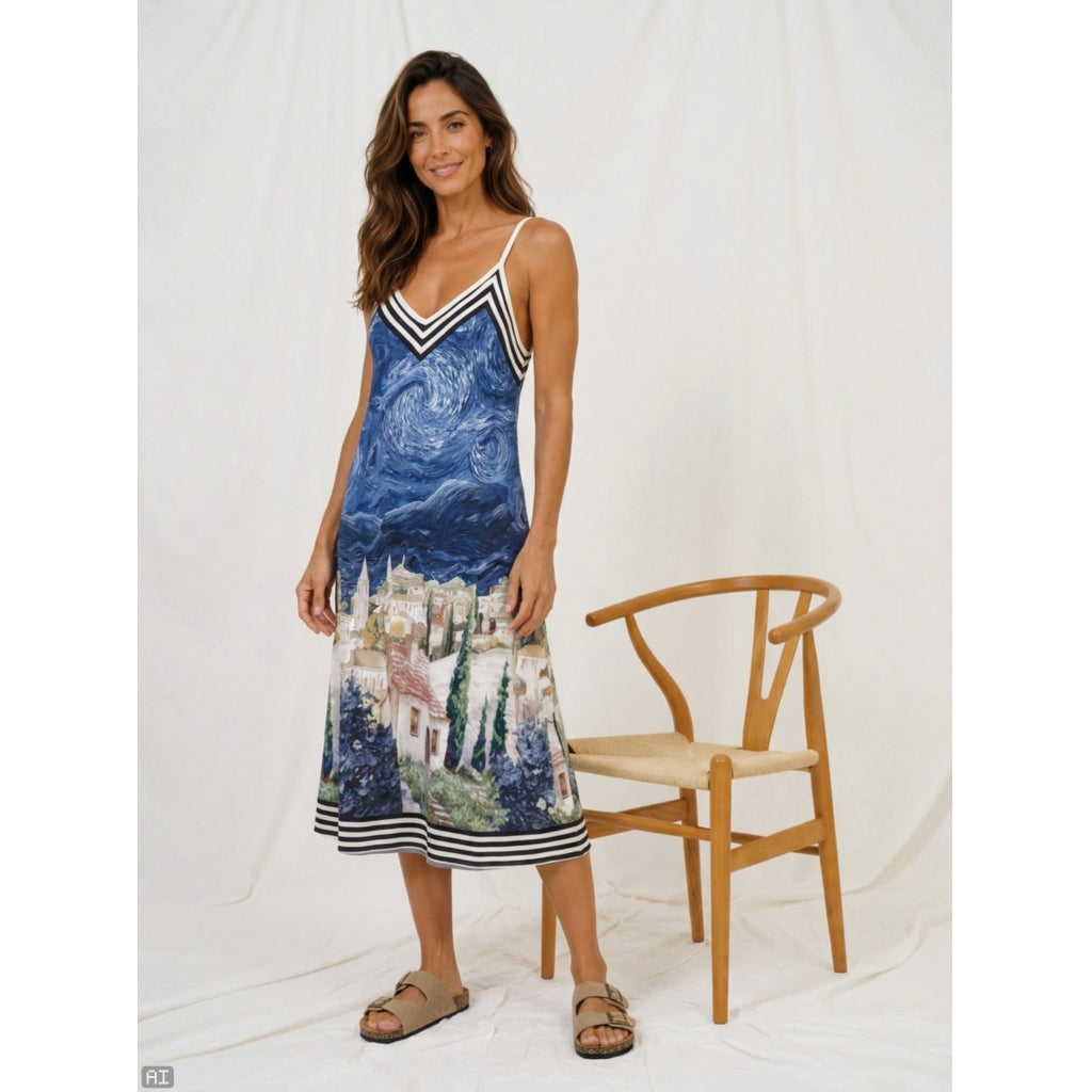 MARTA DU CHATEAU Marta Du Chateau Dame Kjole MDCRUBY Dress Blue