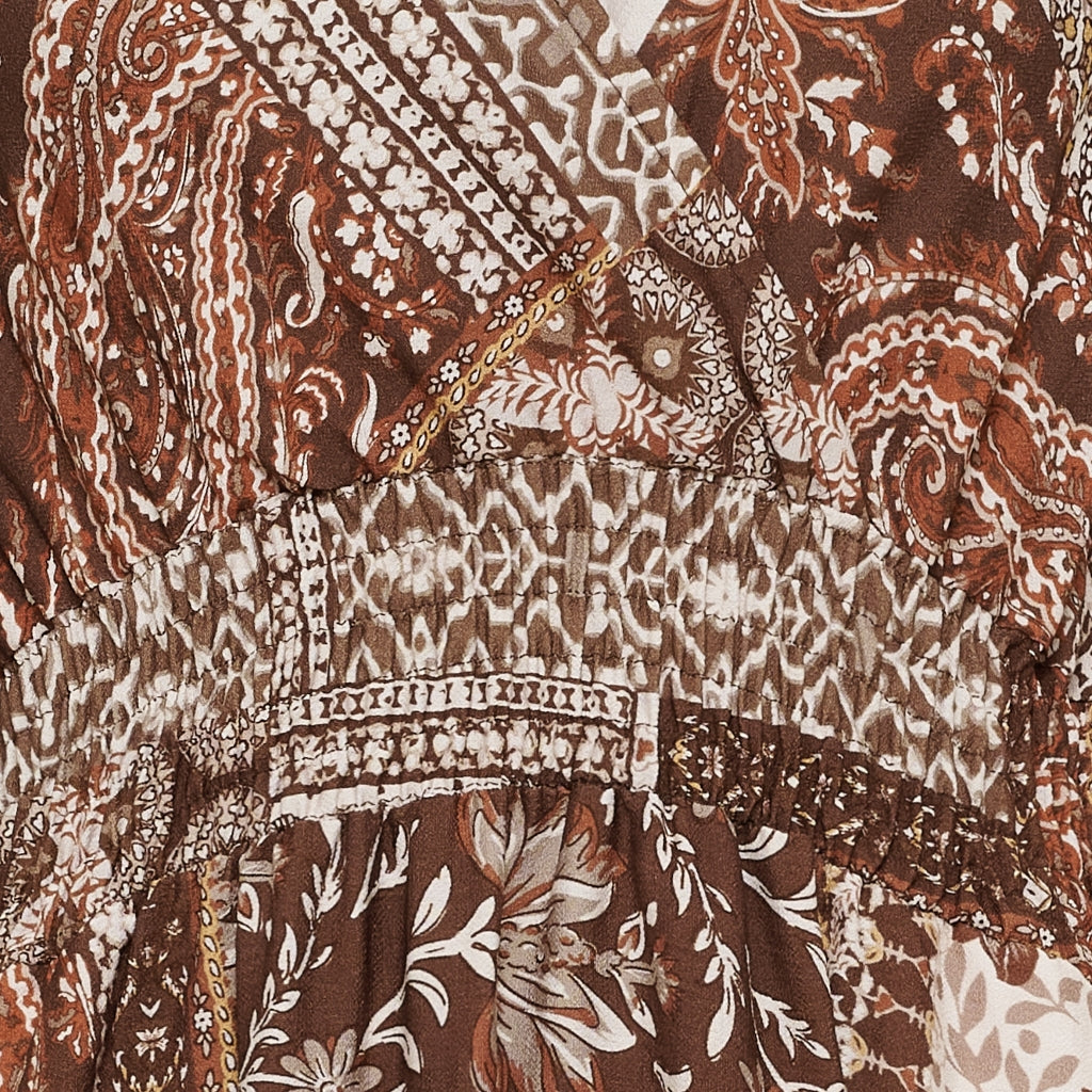 MARTA DU CHATEAU Marta Du Chateau Dame Kjole MdcLiviah Dress TabaccoHL003