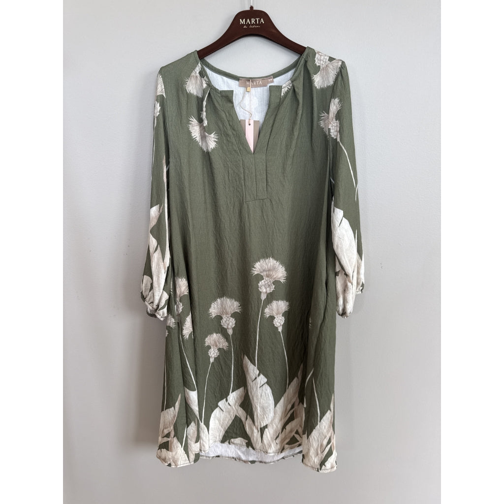 MARTA DU CHATEAU Marta Du Chateau Dame Kjole MdcVerbena 8683 Dress Military1537tpu