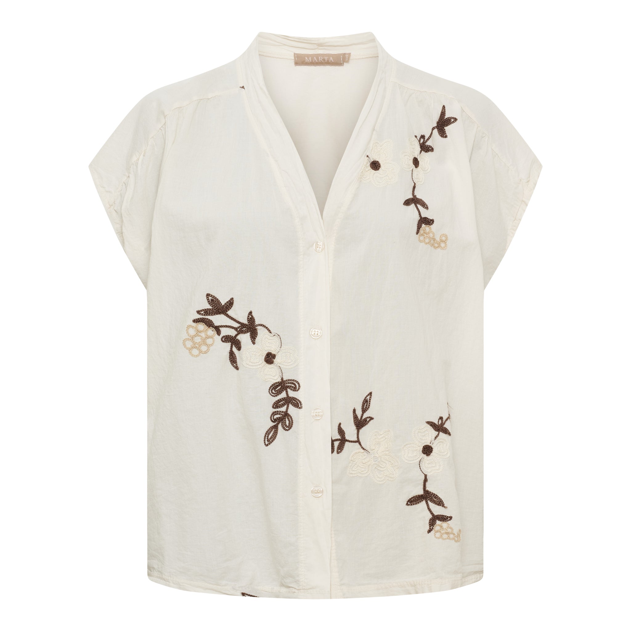 MARTA DU CHATEAU Marta Du Chateau Dame Skjorte MdcElysian 86206 Shirt Burro