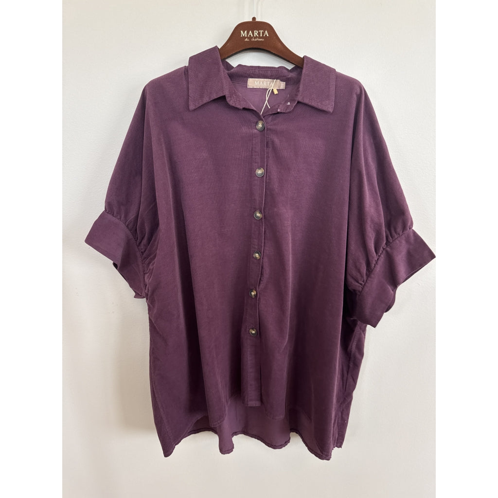 MARTA DU CHATEAU Marta Du Chateau Dame Skjorte MdcKaori 86250V Shirt Bourgogne78003