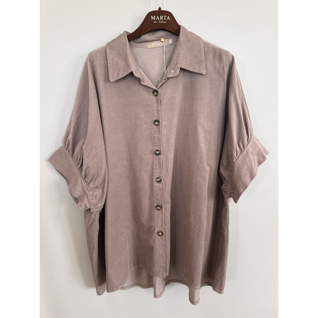 MARTA DU CHATEAU Marta Du Chateau Dame Skjorte MdcKaori 86250V Shirt Tortora82751