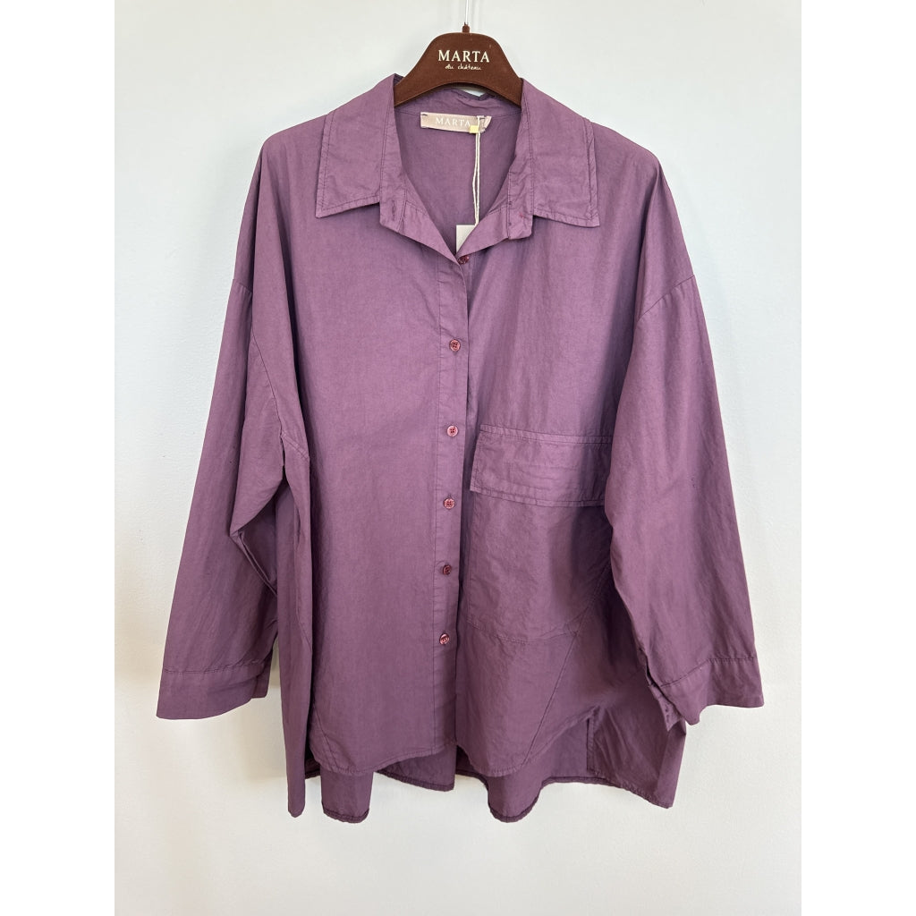 MARTA DU CHATEAU Marta Du Chateau Dame Skjorte MdcLisandra Shirt Bourgogne78003