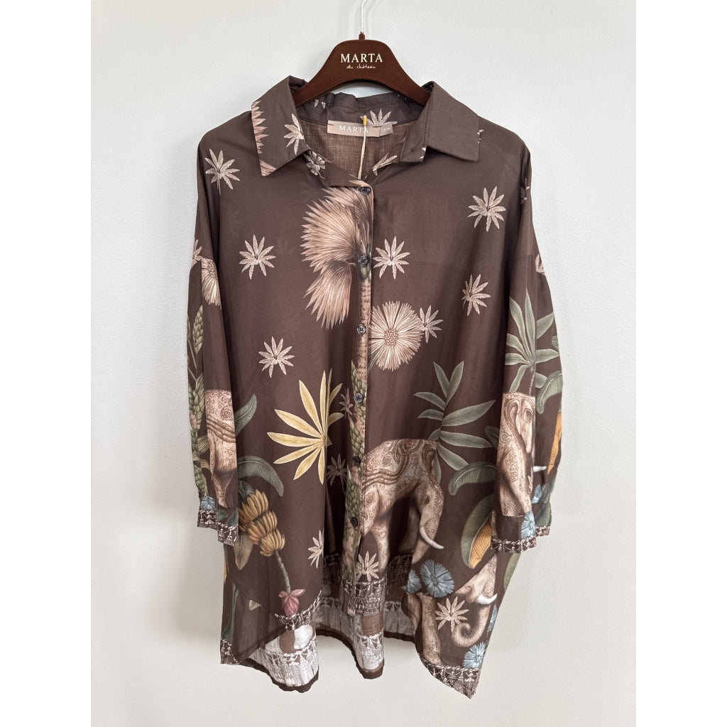 MARTA DU CHATEAU Marta Du Chateau Dame Skjorte MdcLyanna 8685 Shirt Moro5543AXPE