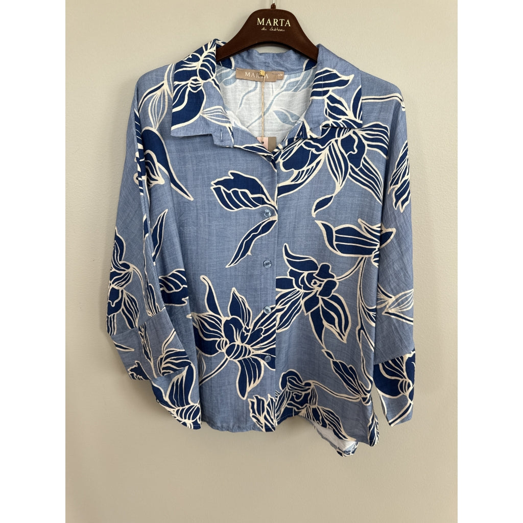 MARTA DU CHATEAU Marta Du Chateau Dame Skjorte MdcMirage 8717 Shirt Jeans5562tpk