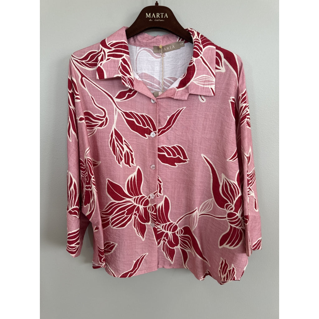 MARTA DU CHATEAU Marta Du Chateau Dame Skjorte MdcMirage 8717 Shirt Rosa5562tpk