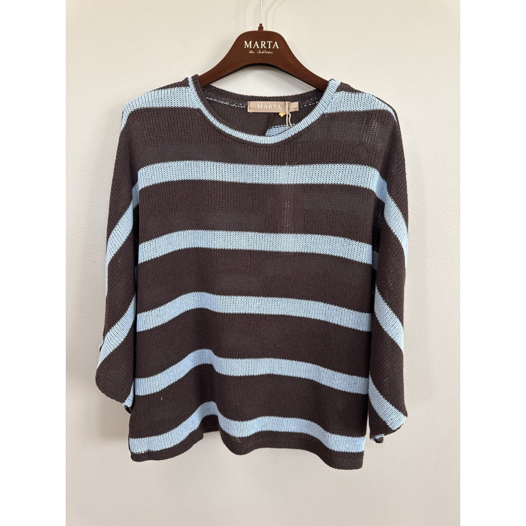 MARTA DU CHATEAU Marta Du Chateau Dame Strik MdcCascade 58678 Knit Moro/Sky