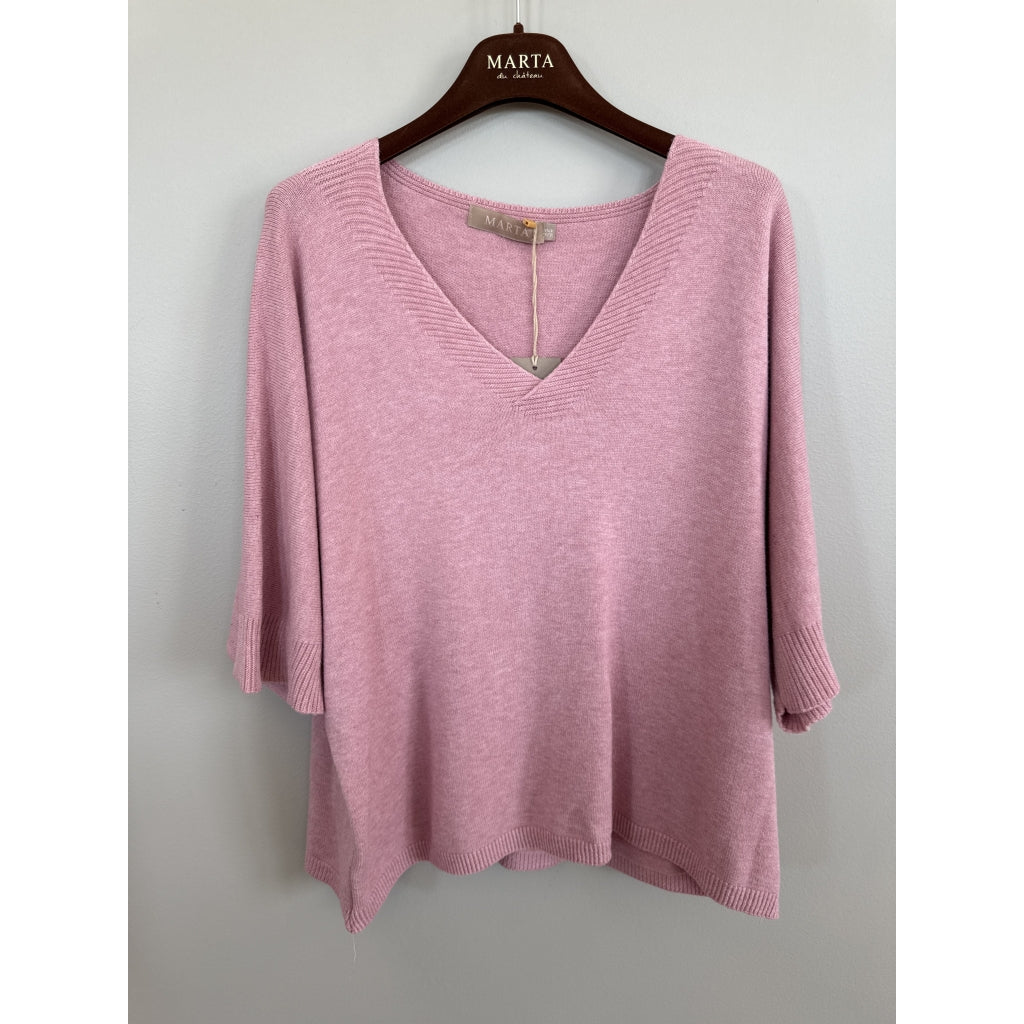 MARTA DU CHATEAU Marta Du Chateau Dame Strik MdcInaya 9587 Knit Rosa Melange