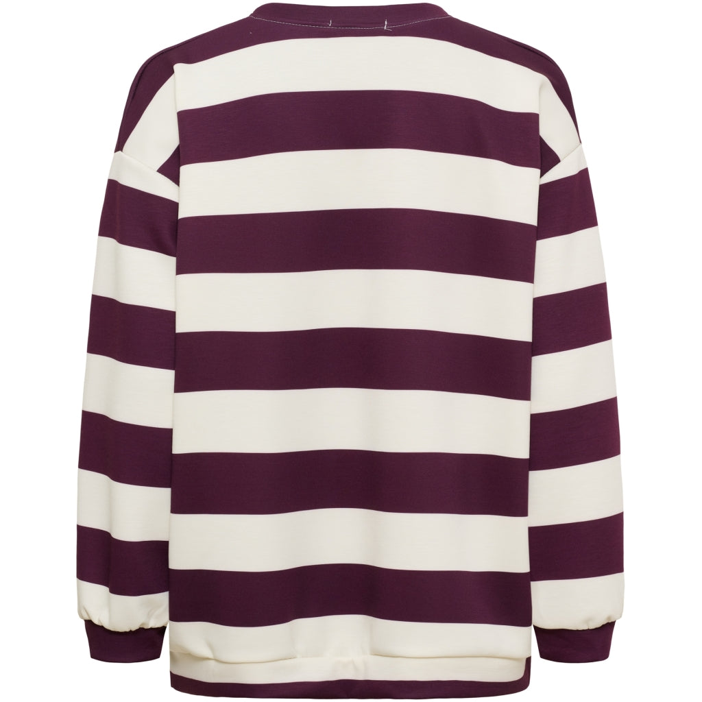 MARTA DU CHATEAU Marta Du Chateau Dame Sweatshirt MdcNerina Sweatshirt Bordeaux/Pink