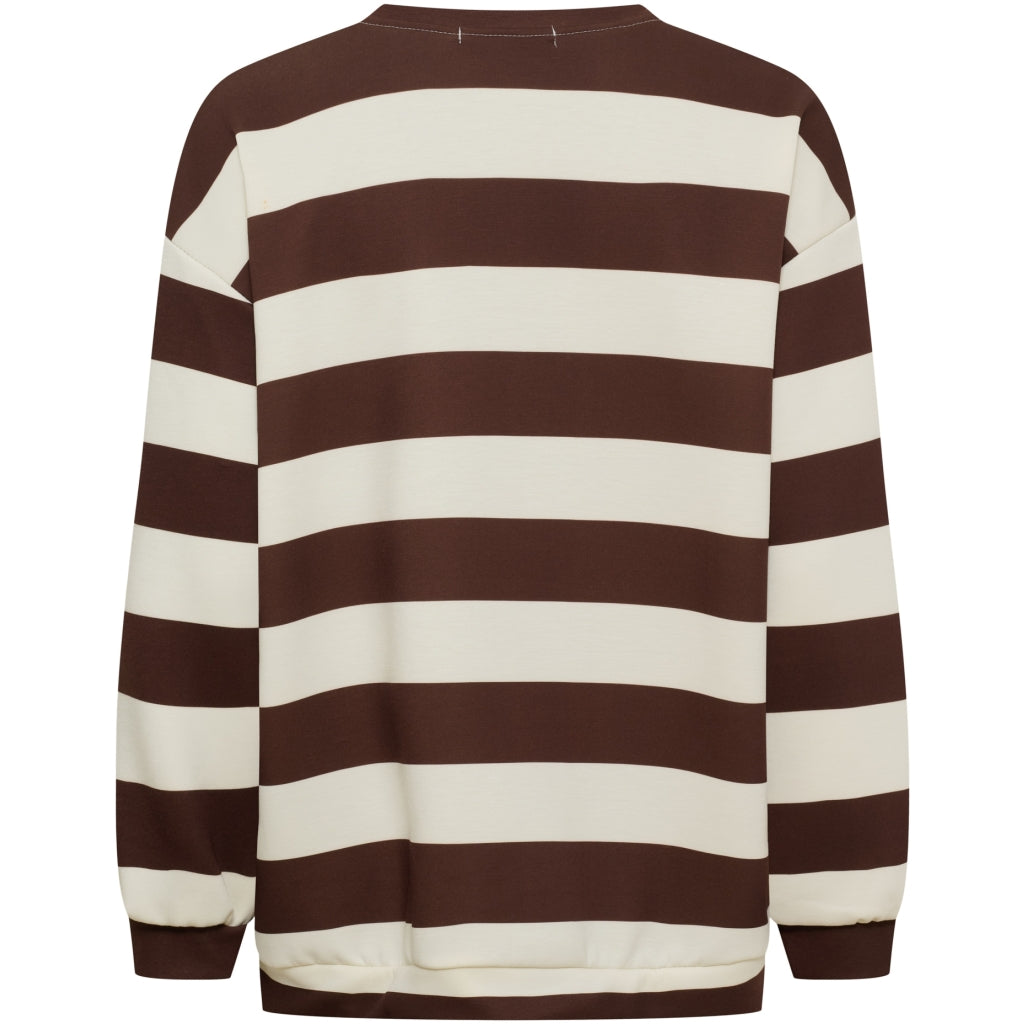 MARTA DU CHATEAU Marta Du Chateau Dame Sweatshirt MdcNerina Sweatshirt Choco/Jeans Blue