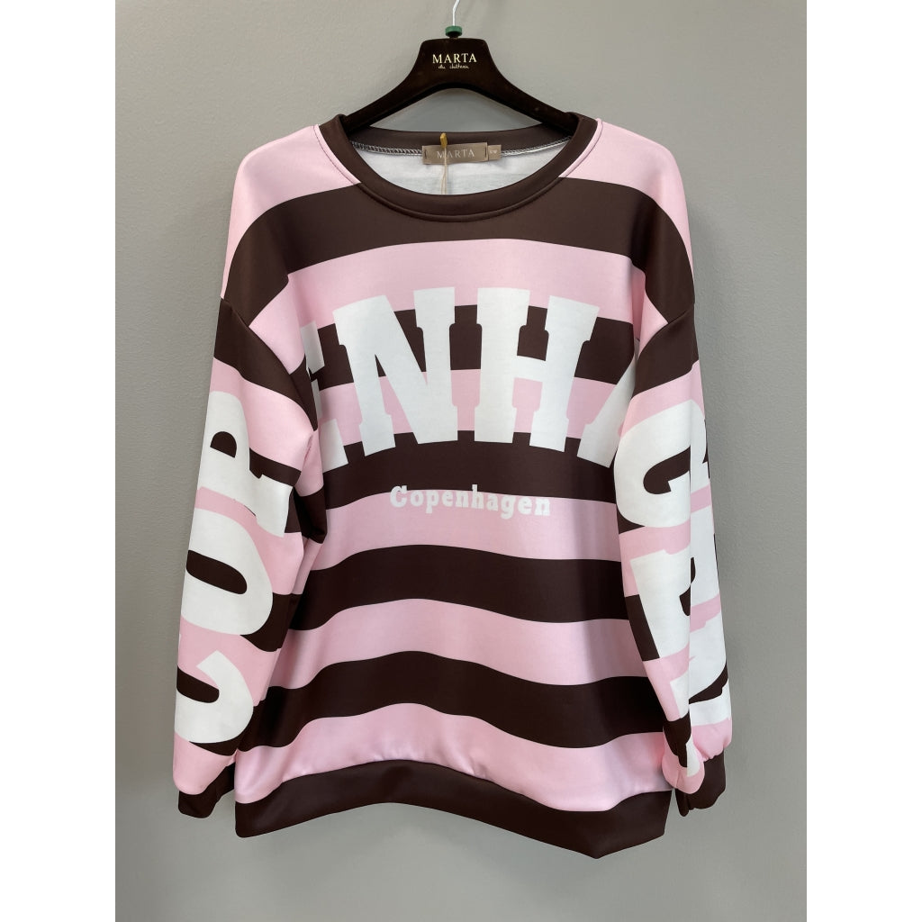 MARTA DU CHATEAU Marta Du Chateau Dame Sweatshirt MdcNerina Sweatshirt Moro/Rose