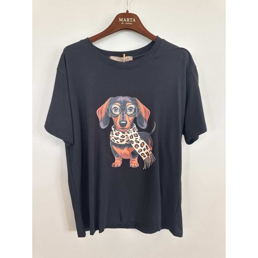 MARTA DU CHATEAU Marta Du Chateau Dame T-Shirt MDCINGE T-shirt Black