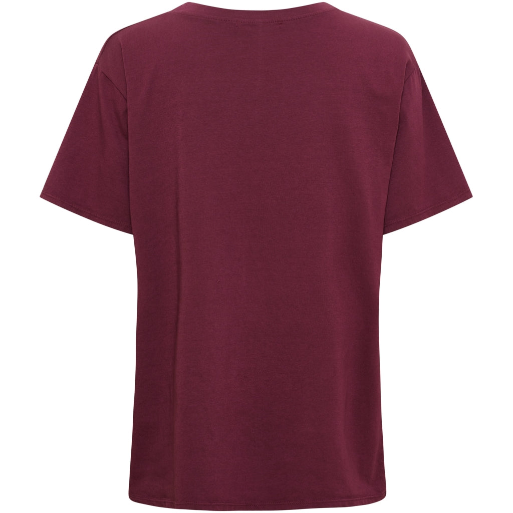 MARTA DU CHATEAU Marta Du Chateau Dame T-Shirt MDCINGE T-shirt Bordeaux