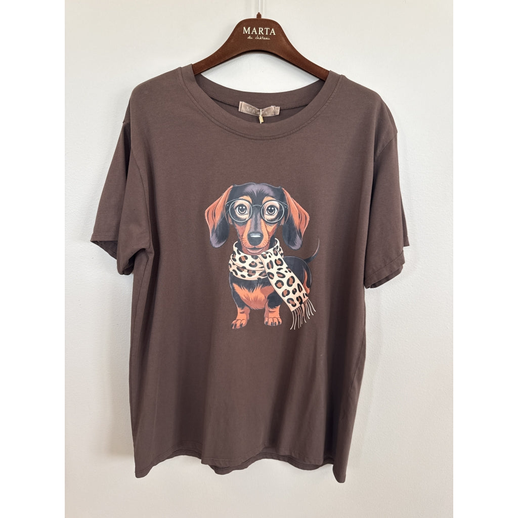 MARTA DU CHATEAU Marta Du Chateau Dame T-Shirt MDCINGE T-shirt Chocolate