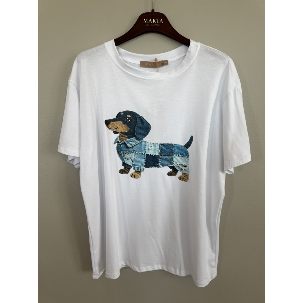 MARTA DU CHATEAU Marta Du Chateau Dame T-Shirt MDCINGE T-shirt White