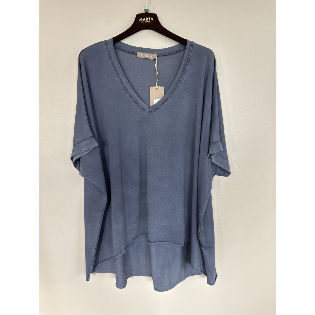 MARTA DU CHATEAU Marta Du Chateau Dame T-Shirt MdcEliska T-shirt Blue