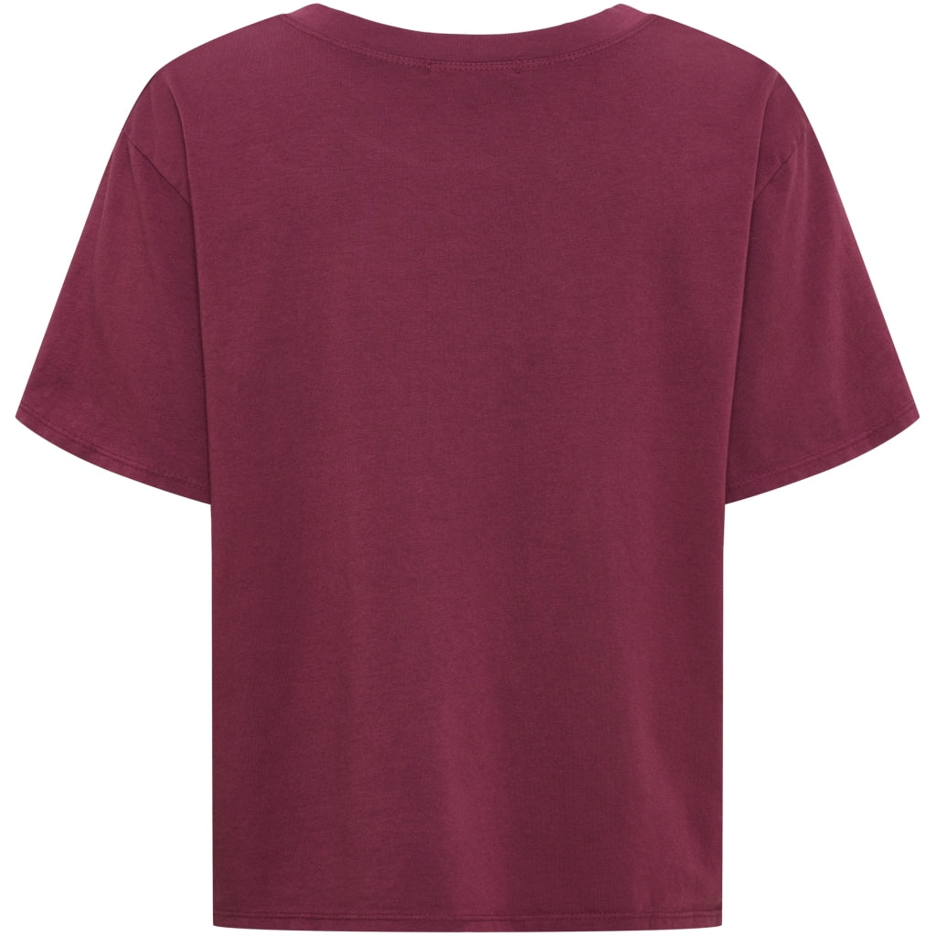 MARTA DU CHATEAU Marta Du Chateau Dame T-Shirt MdcLuana T-shirt Bordeaux