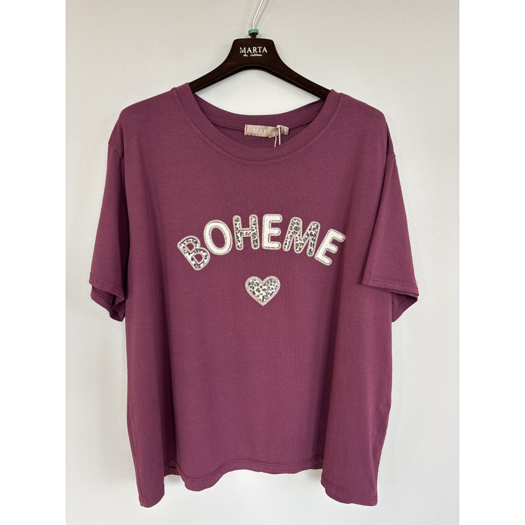 MARTA DU CHATEAU Marta Du Chateau Dame T-Shirt MdcLuana T-shirt Bordeaux