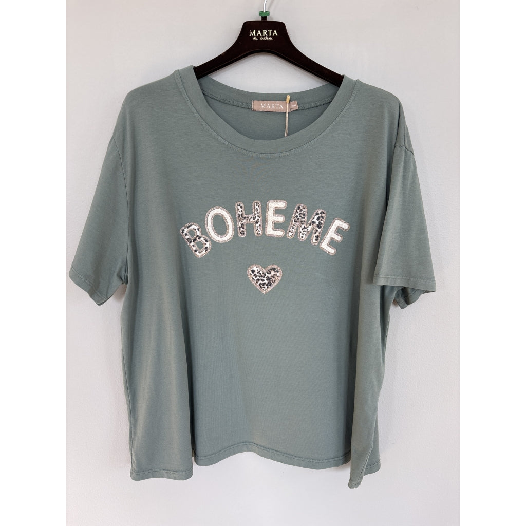 MARTA DU CHATEAU Marta Du Chateau Dame T-Shirt MdcLuana T-shirt Kaki