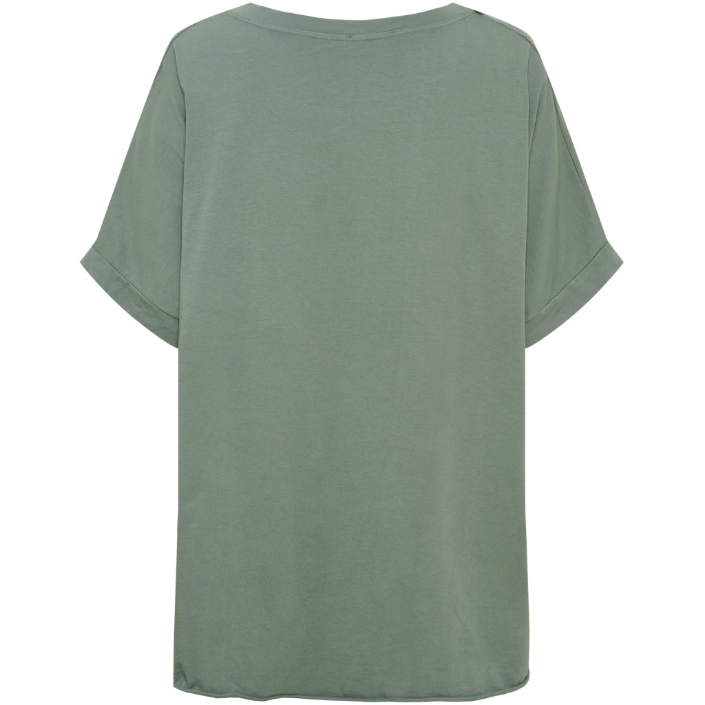 MARTA DU CHATEAU Marta Du Chateau Dame T-shirt MdcJunia T-shirt Kaki/Offwhite
