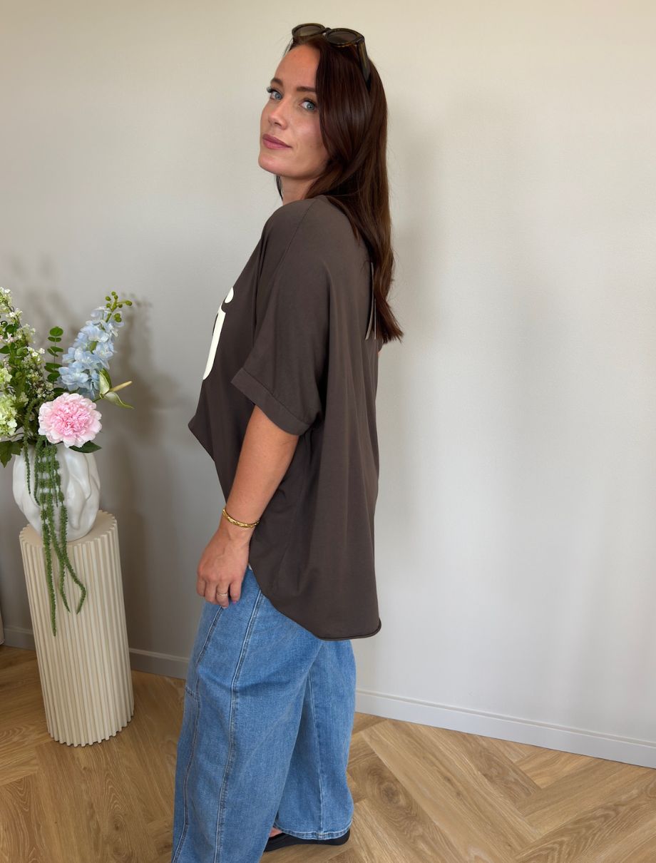 MARTA DU CHATEAU Marta Du Chateau Dame T-shirt MdcJunia T-shirt Moro/Offwhite